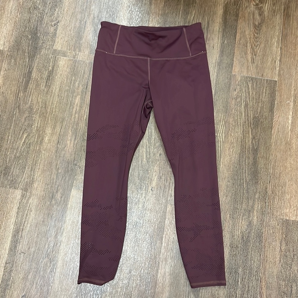 Athleta laser cut leggings